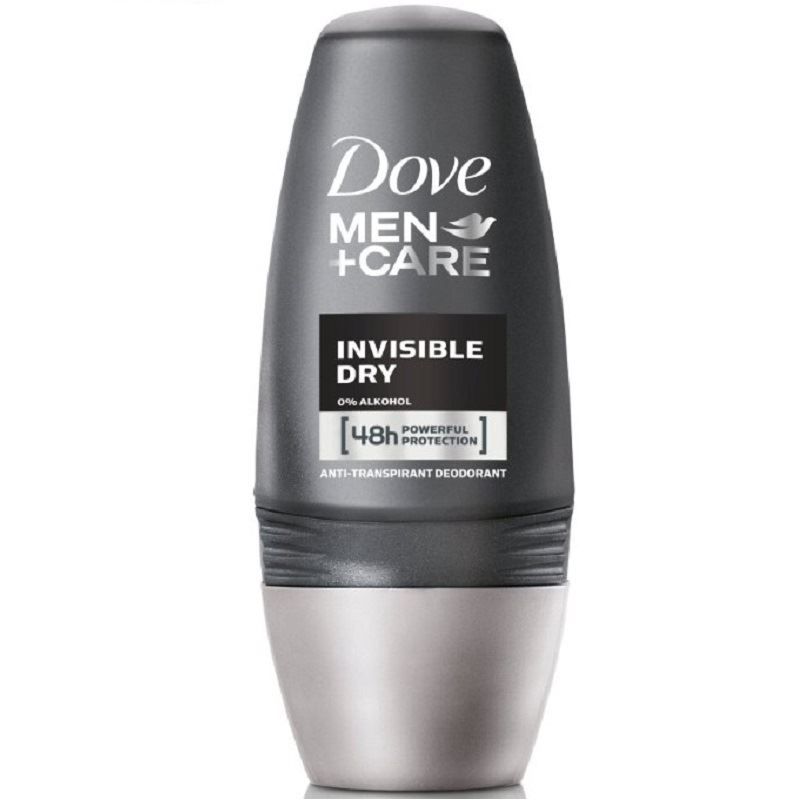 Deodorant Antiperspirant Roll-On 48h, Dove Men+Care, Invisible Dry, 50 ml