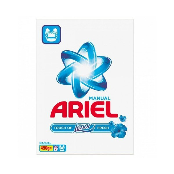 Detergent rufe, manual Ariel Lenor Fresh ,450g