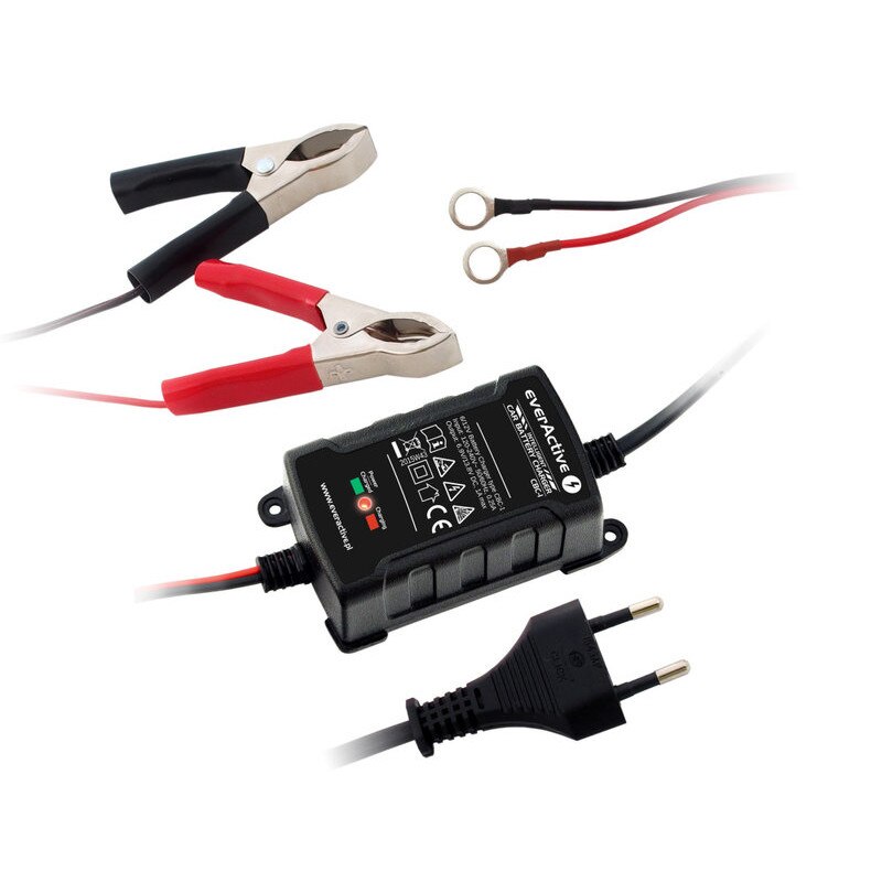 Incarcator Inteligent EverActive pentru acumulatori 6V / 12V, plumb-acid, stationari, etansi, AGM, VRLA, SLA.