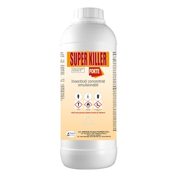 Insecticid Concentrat Super Killer Forte 1 Litru pentru insecte taratoare si zburatoare Insecticid Concentrat Super Killer Forte 1 Litru pentru insecte taratoare si zburatoare