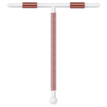 Sterilet intrauterin TCu380A, cu fir spiralat si colier din cupru, in forma T, Steril, pentru contraceptie de 10 ani