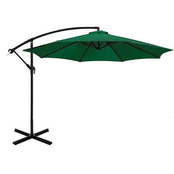 Umbrela de soare suspendata Timeless Tools, diametru 2,7 m, Verde Umbrela de soare suspendata Timeless Tools, diametru 2,7 m, Verde