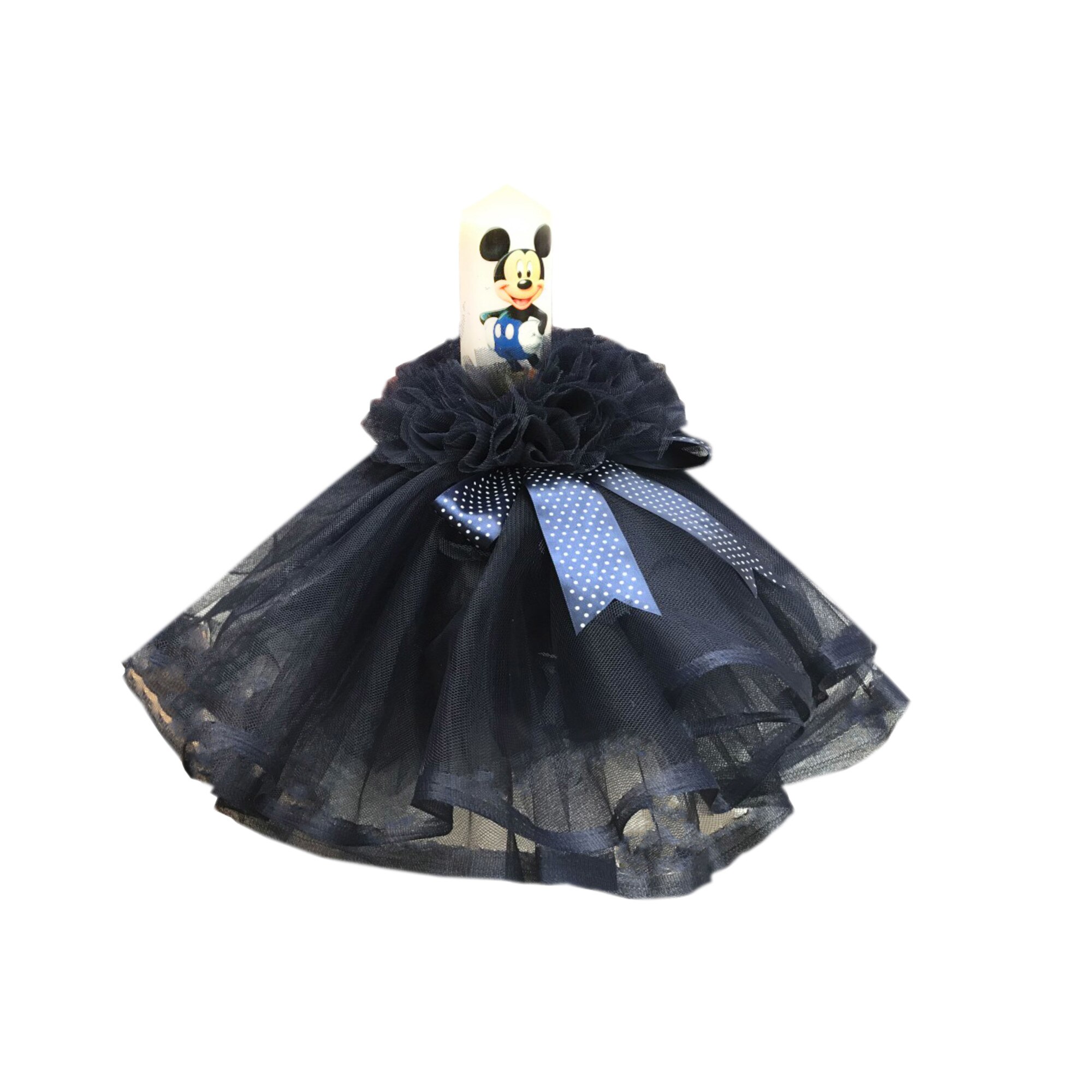 Lumanare pentru botez, 35X5 cm, bleumarin, dae1199