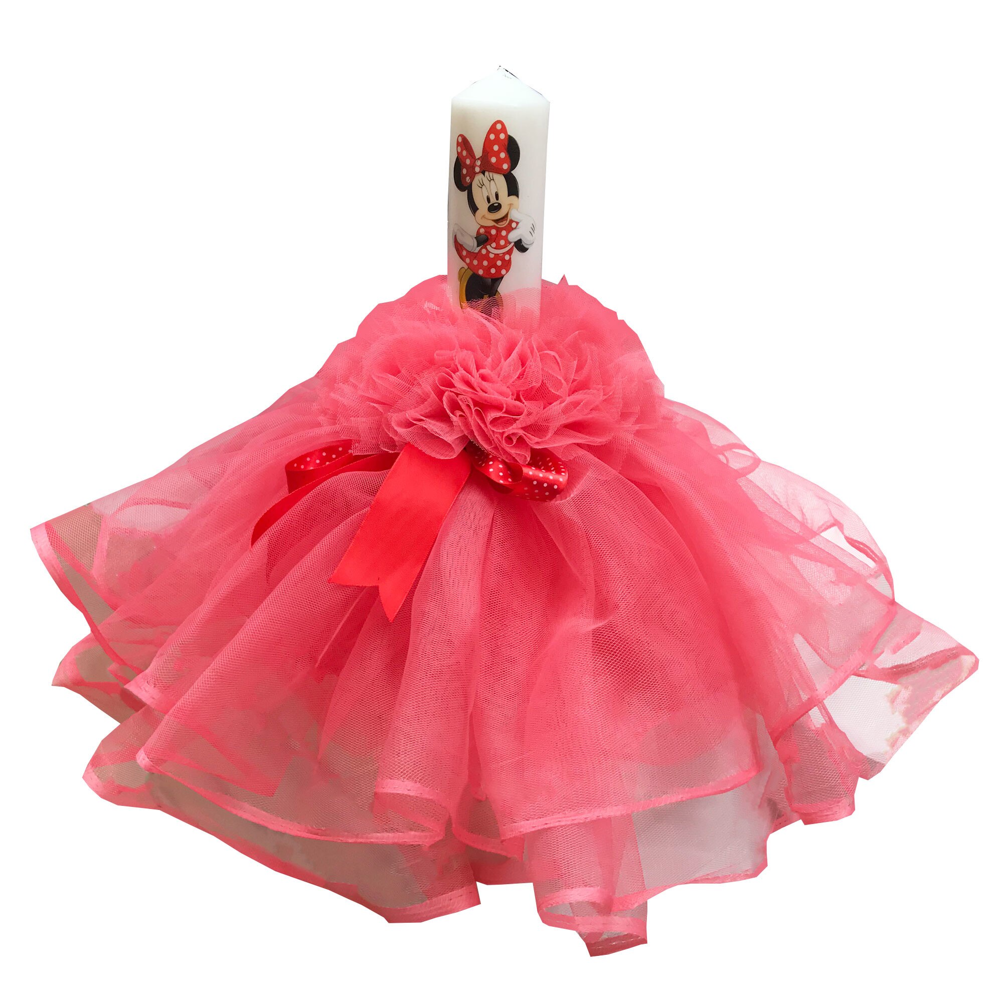 Lumanare pentru botez, 35X5 cm, corai, dae1200