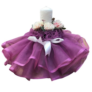 Lumanare pentru botez, 30x6 cm, mov, dae1221 Lumanare pentru botez, 30x6 cm, mov, dae1221