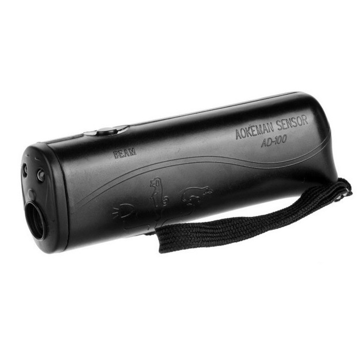 Set 10 buc x Aparat Autoaparare cu Ultrasunete impotriva Cainilor Agresivi, 150 dB, Negru AMP-AU005