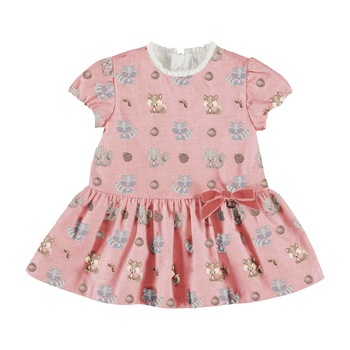 Rochie bebe Mayoral cu model Veverite, Roz Rochie bebe Mayoral cu model Veverite, Roz