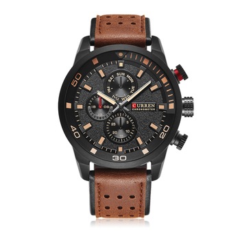 Ceas barbatesc CURREN CS786, curea piele, model casual Ceas barbatesc CURREN CS786, curea piele, model casual