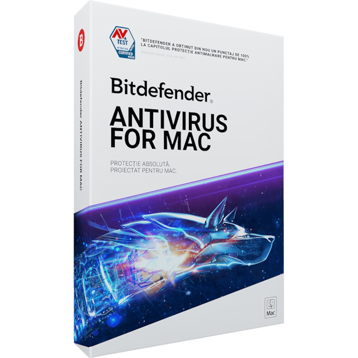 Bitdefender Antivirus for Mac 2019, 2 év, 1 eszköz, elektronikus licenc