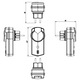 Комплект адаптер за контакт Bachmann Smart + Разклонител 3 гнезда, 1.5 м H05VV-F 3G1.5 мм² + Дистанционно