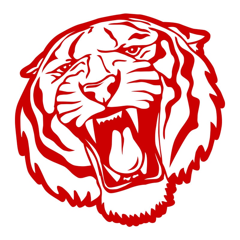 Sticker - SMAER - Tigru - 60cm x 60cm - Rosu