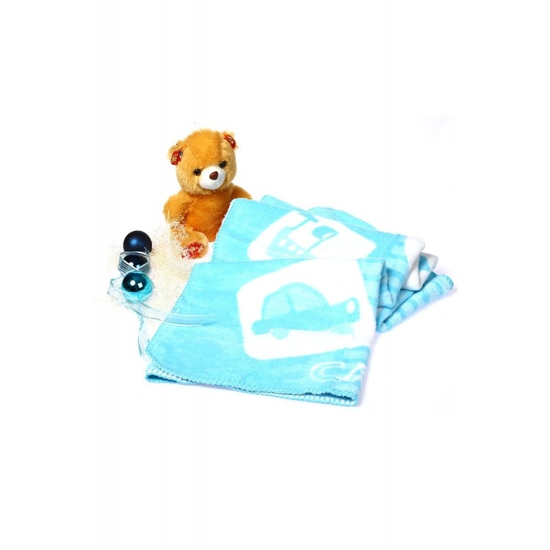 Paturica bebelusi bumbac si bambus, 100x120 cm, SPORTY BEAR, Ozdilek.