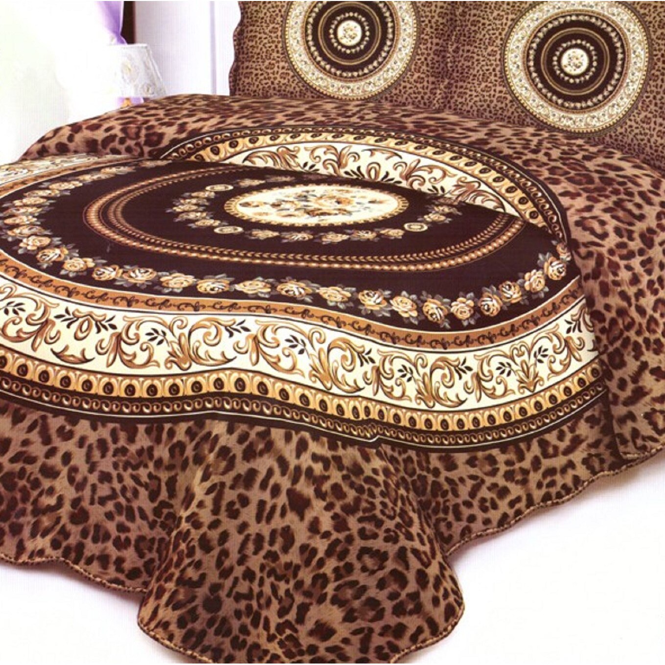 Cuvertura, pentru 2 persoane, 3 piese, bumbac, crem model Vika5