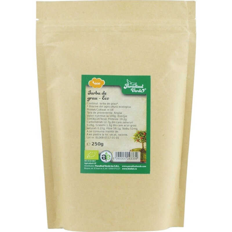 Pudra din iarba de grau Eco 250 g
