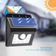 Set 2 bucati Lampi solare de perete cu senzor de miscare si lumina cu 8 leduri, Vivo