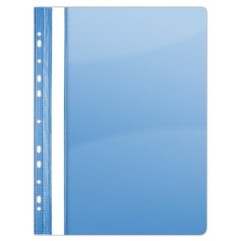 Dosar din plastic cu sina si multiperforatii DONAU Quality, albastru, 10 bucati/set Dosar din plastic cu sina si multiperforatii DONAU Quality, albastru, 10 bucati/set