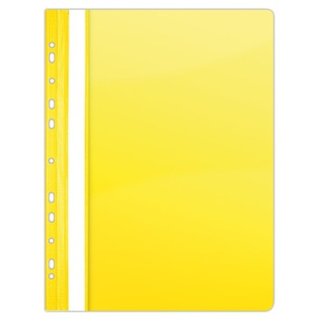 Dosar plastic cu sina si multiperforatii Donau,10 buc/set-galben Dosar plastic cu sina si multiperforatii Donau,10 buc/set-galben