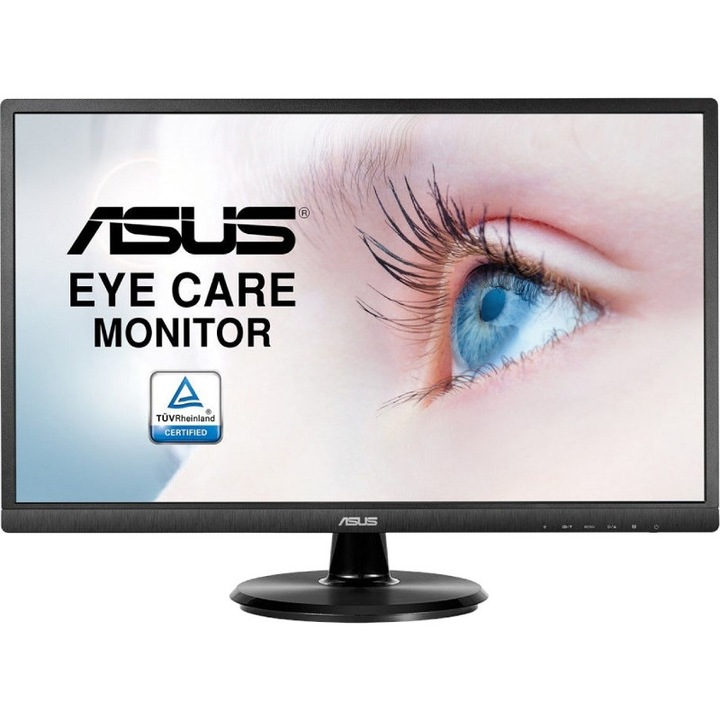 Монитор LED VA ASUS 23.8", Full HD, DVI, Черен, VA249NA