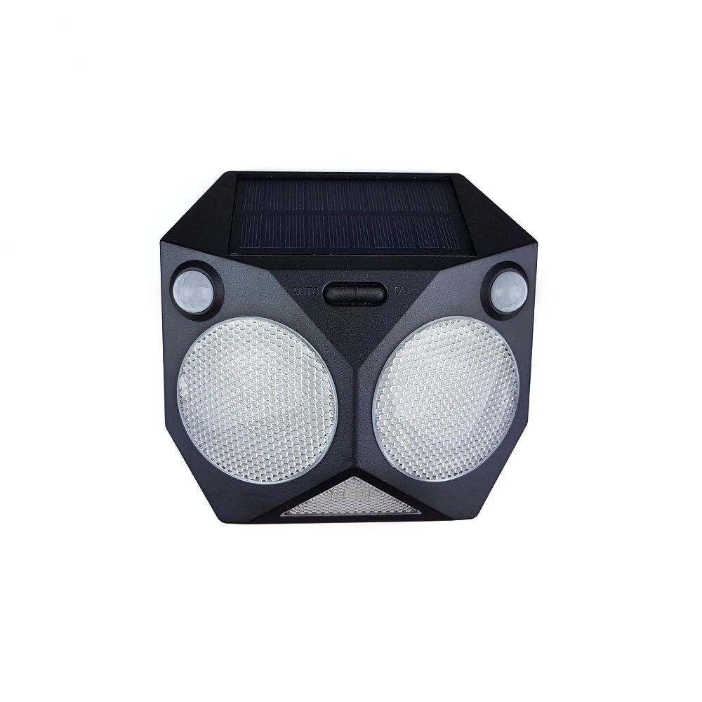 Lampa solara de perete omnidirectionala cu 2 senzori miscare led multicolor IP65 20 LED 2W 300lm