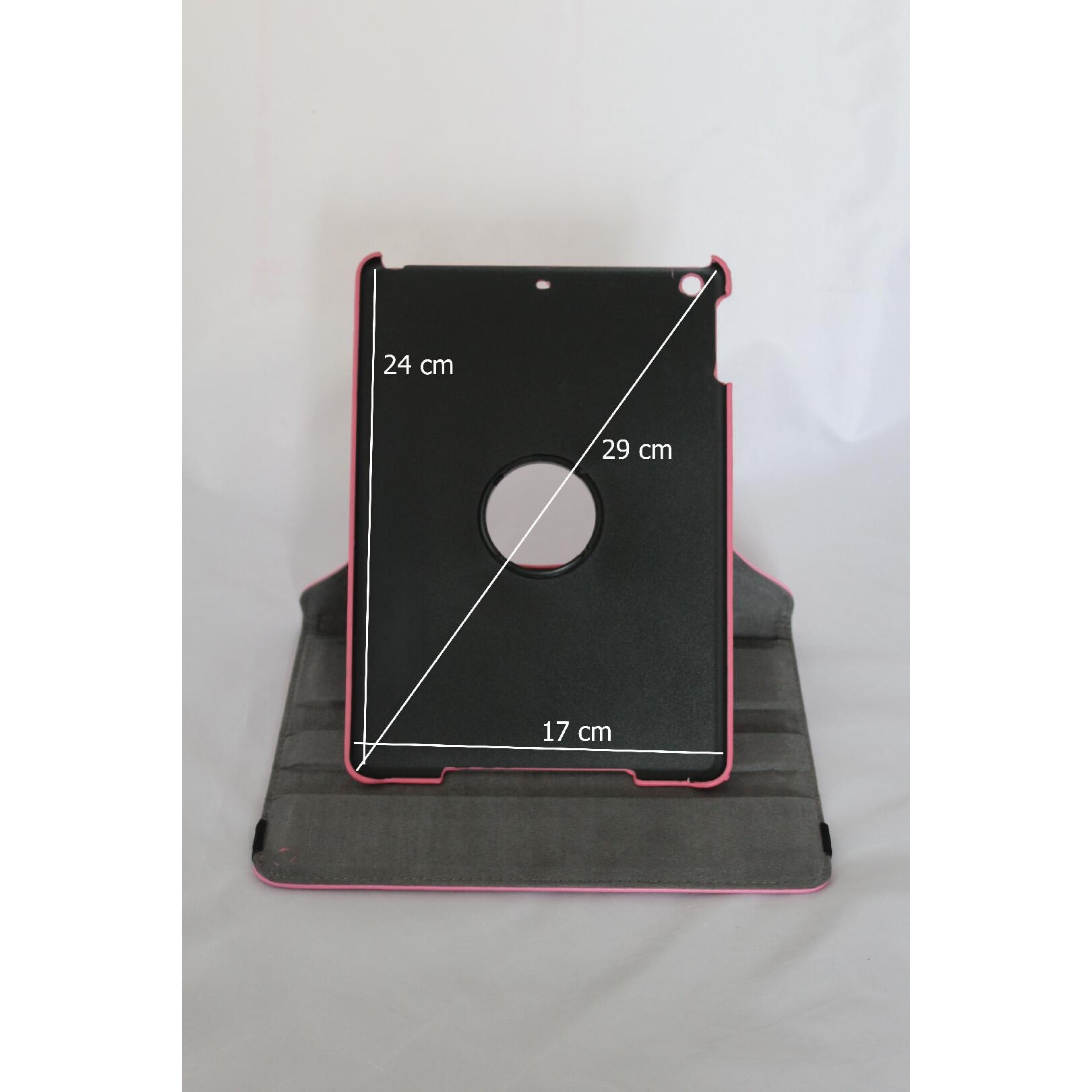 Husa Apple iPad 2/3/4, rotire 360 °, roz, SMALL, VIVO