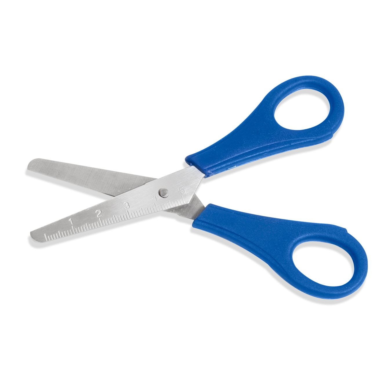 Foarfeca Zola®pentru copii, cap rotunjit, otel inoxidabil, Albastra, 13,5 cm