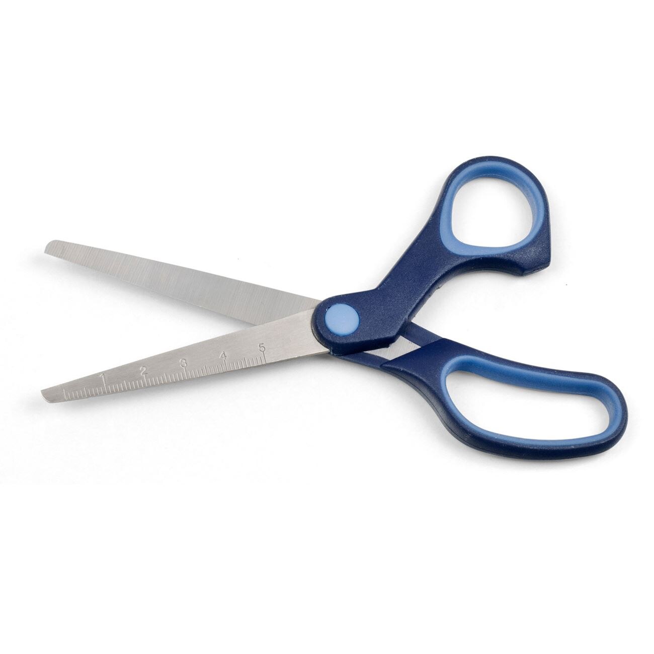 Foarfeca Zola® pentru copii, gradata, otel inoxidabil, Albastra 15 cm