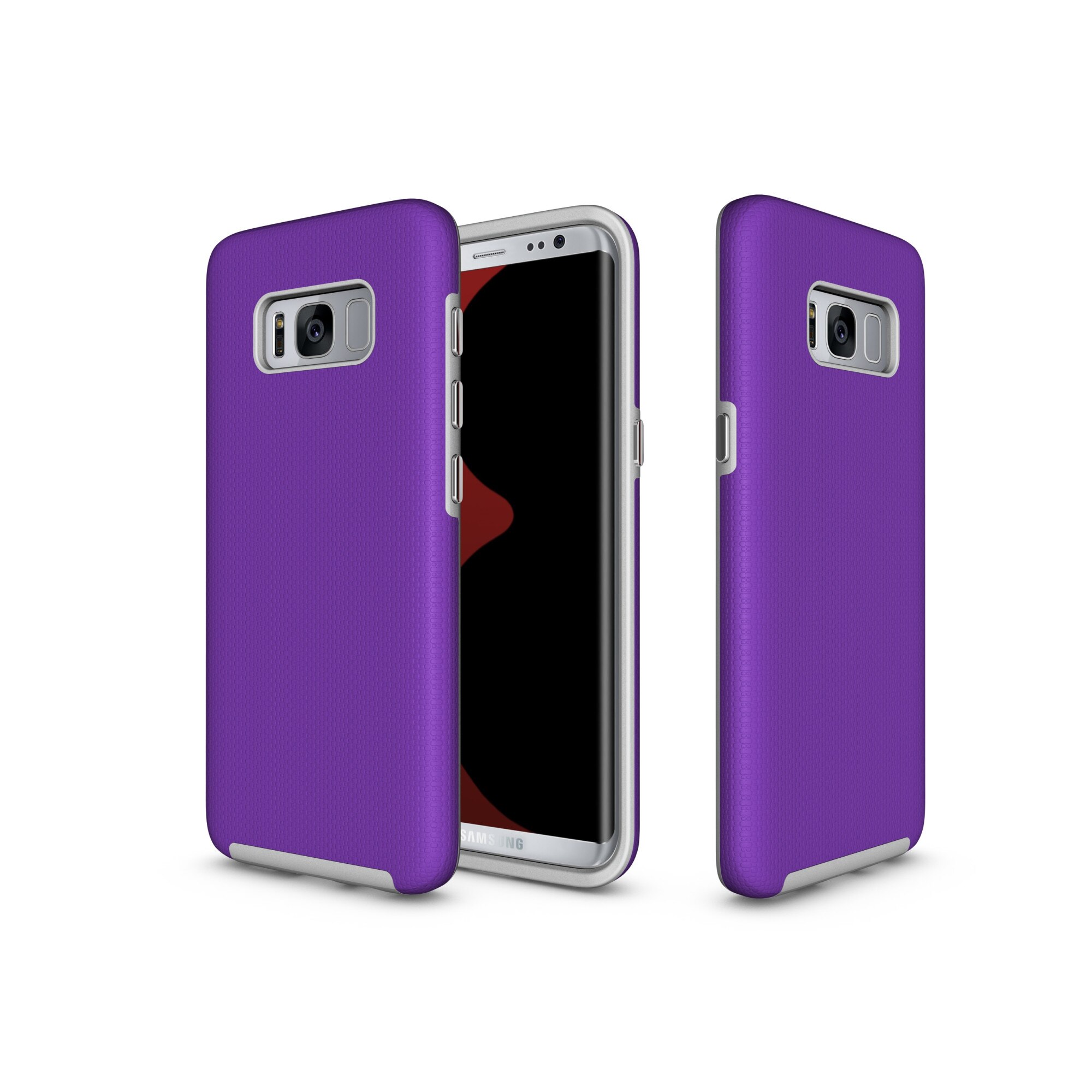 Husa protectie FASHION Rugged Case pentru Samsung Galaxy S8 Plus, Capac Spate, Mov