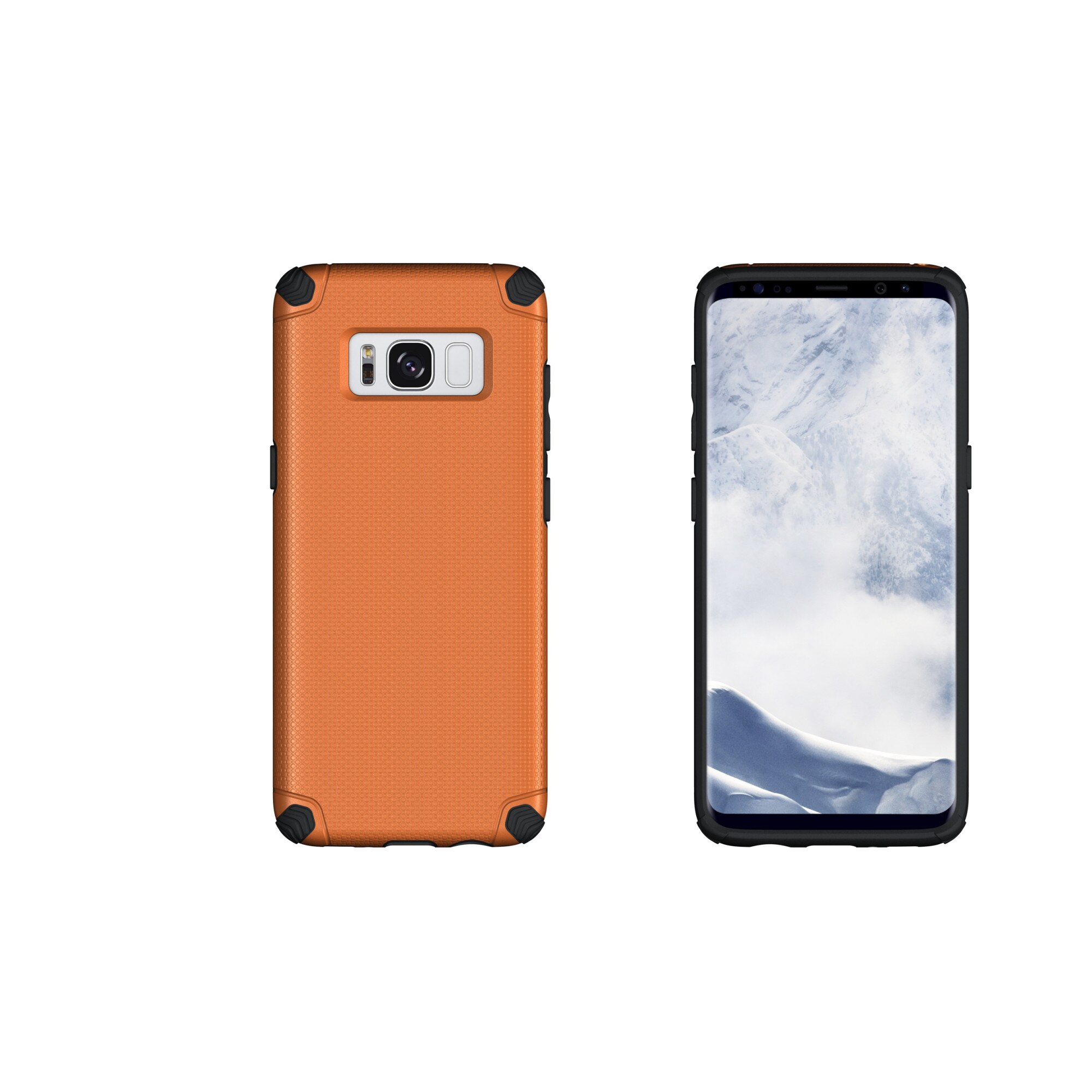 Husa protectie FASHION Slim Armor pentru Samsung Galaxy S8, Capac Spate, Portocaliu