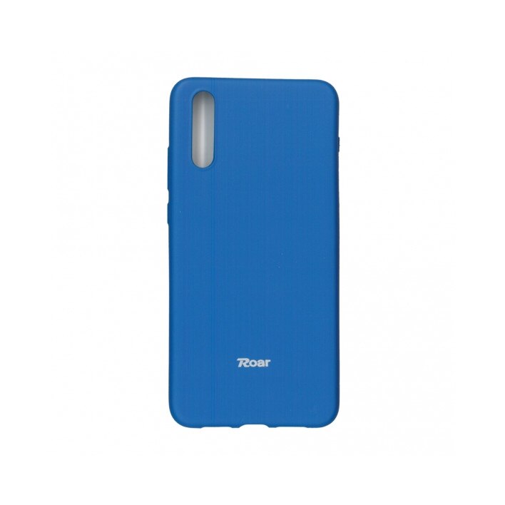 Husa din silicon mat pentru Huawei P20 , Roar All Day , albastru