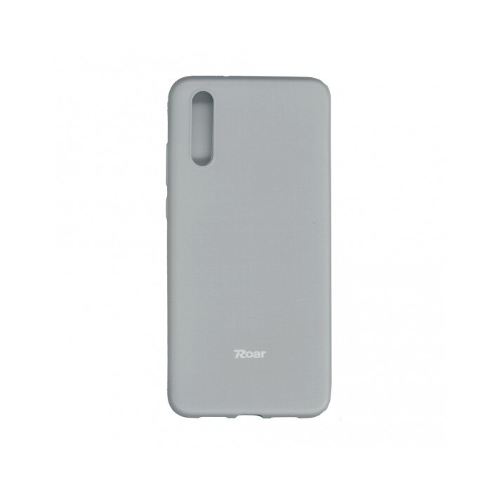 Husa din silicon mat pentru Huawei P20 , Roar All Day , gri