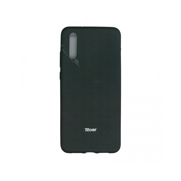 Husa din silicon mat pentru Huawei P20 , Roar All Day , negru