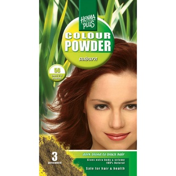 Pudra henna Colour Powder Auburn 56, Hennaplus, 100 g Pudra henna Colour Powder Auburn 56, Hennaplus, 100 g
