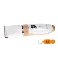 Set Masina profesionala de tuns GOLD, Lama cu invelis de titan si cutit ceramic, culisant + Breloc BravoShop CADOU