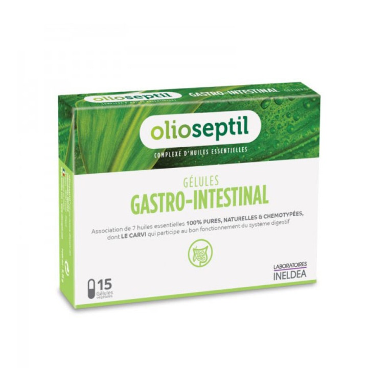 Стомашно-чревна хранителна добавка, Olioseptil, 15 капсули