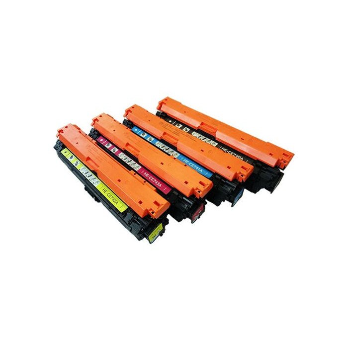 CE740A Set 4 cartuse compatibile CE740A CE741A CE742A CE743A ,(Negru, rosu, galben, albastru), 28.900 pagini