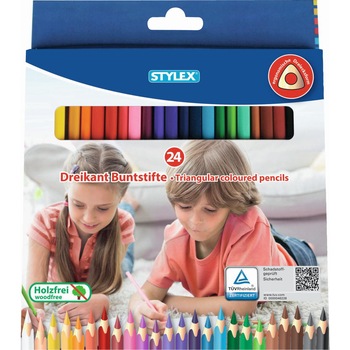 Creioane colorate Stylex 24 culori