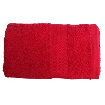 Prosop de fata, 50x90 cm, 100% bumbac, Rosu, dae1262 Prosop de fata, 50x90 cm, 100% bumbac, Rosu, dae1262