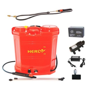 Set Vermorel cu baterie HERLY 16 Litri + Lance extensibila 2.8m, 5 Bar, Model nou, Pompa Stropit Electrica - Acumulator Set Vermorel cu baterie HERLY 16 Litri + Lance extensibila 2.8m, 5 Bar, Model nou, Pompa Stropit Electrica - Acumulator