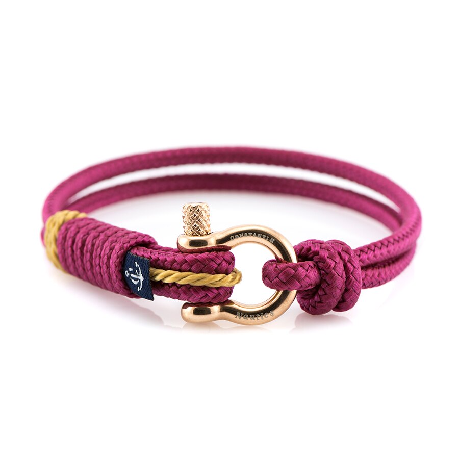 Bratara nautica Constantin Nautics Sunrise CNB 851 culoare visiniu