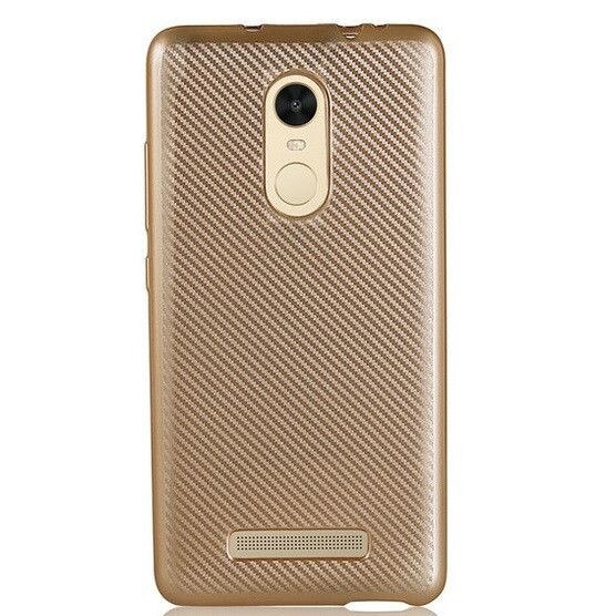 Husa Xiaomi Redmi Note 3 i-Zore Carbon Fiber Auriu