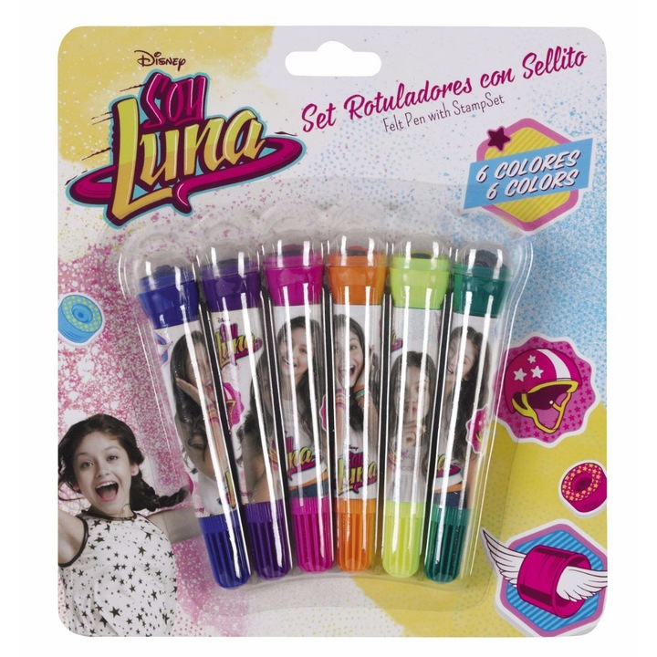 Комплект 6 маркера + печат SOY LUNA 17.5x20 см