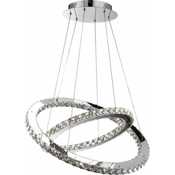 Lustra LED 36W Cristal 2 Cercuri Dimabila Cu Telecomanda Lustra LED 36W Cristal 2 Cercuri Dimabila Cu Telecomanda