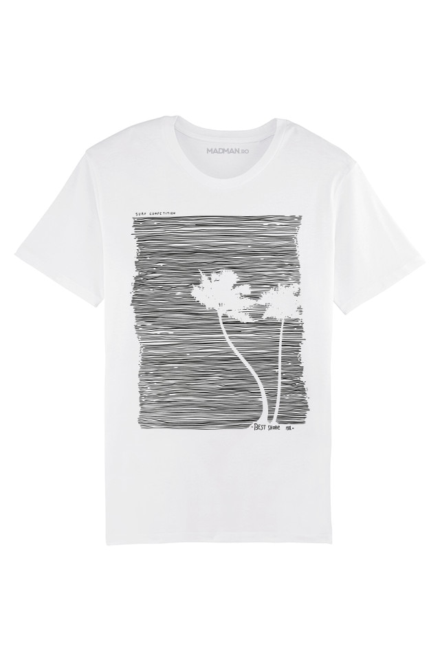 Tricou MADMAN, SRF, alb, Alb