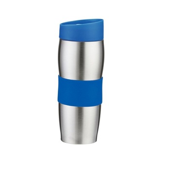 Termos Grunberg GR 445, 380 ml, Inox, Albastru/Argintiu Termos Grunberg GR 445, 380 ml, Inox, Albastru/Argintiu