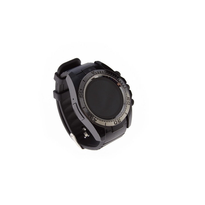 Часовник Smartwatch V8 MTK6261, Педометър, Мониторинг на съня, Anti-lost, Напомняне за заседяване, Черен/Сребрист