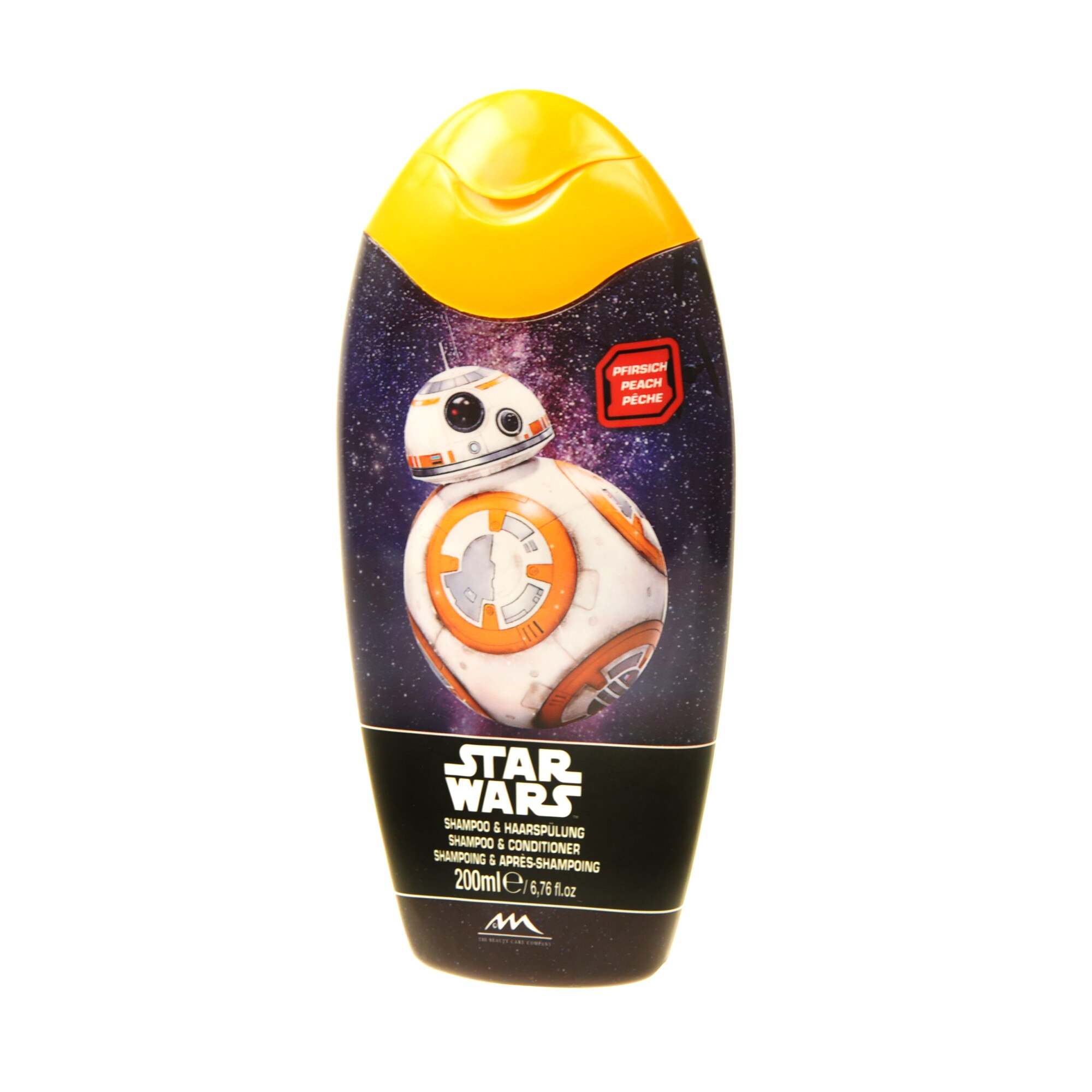 Sampon si balsam pentru copii 2 in 1 NOVOKIDS™ Disney Originals Star Wars, 200 ml, non-toxic, aroma de piersica , model Robotel