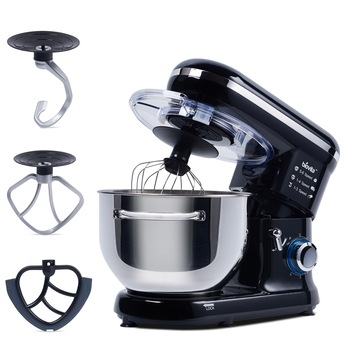 Mixer cu bol din inox Biovita MB-1300PRO, 1400 W, Bol 5.5 L inox, 6 Viteze, Functie Pulse, Negru+Inox Mixer cu bol din inox Biovita MB-1300PRO, 1400 W, Bol 5.5 L inox, 6 Viteze, Functie Pulse, Negru+Inox