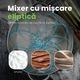 Mixer cu bol de 6L din inox, Biovita MB-1500PRO, 2 kg aluat, putere 1500W, 4 accesorii, 6 viteze + puls, Rosu