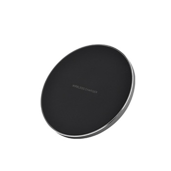 Incarcator Wireless Fast Charging Pad QI BE04 pentru iPhone, Samsung Galaxy, Round Black , Negru Incarcator Wireless Fast Charging Pad QI BE04 pentru iPhone, Samsung Galaxy, Round Black , Negru