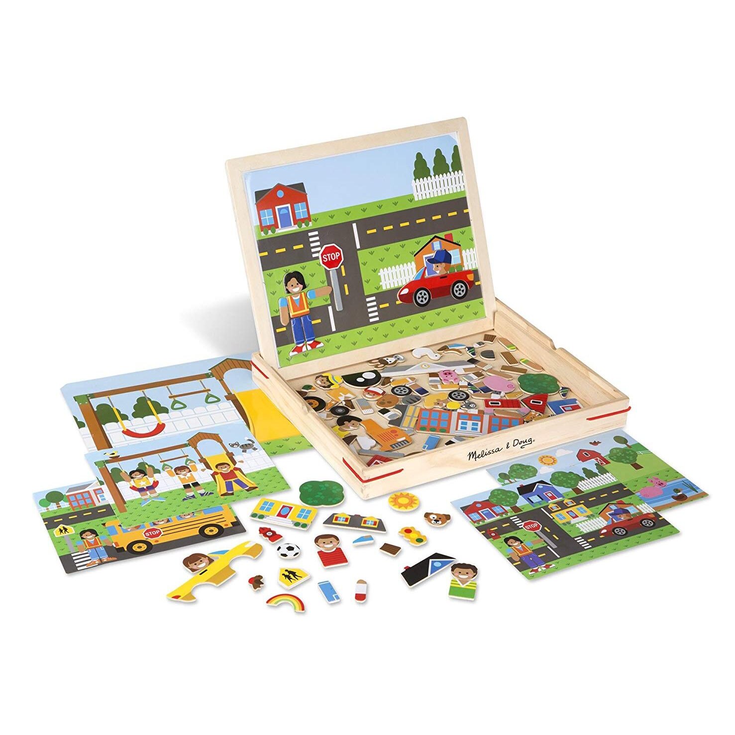 Joc magnetic, 119 piese, din lemn, Melissa & Doug